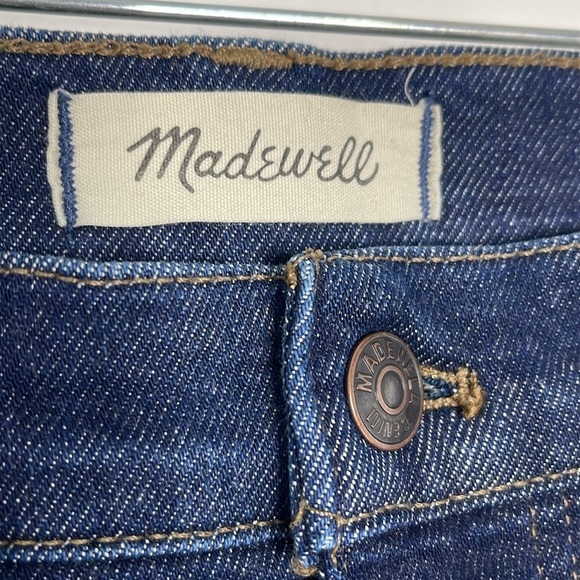 Madewell 9" Mid-Rise Skinny Jeans in TENCEL Stretch Dark Wash Size 29 - Picture 4 of 9